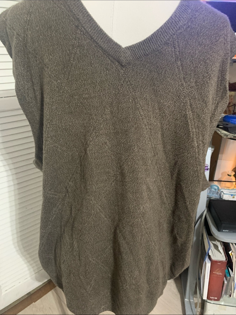 Dockers Brown V-Neck Sweater Vest